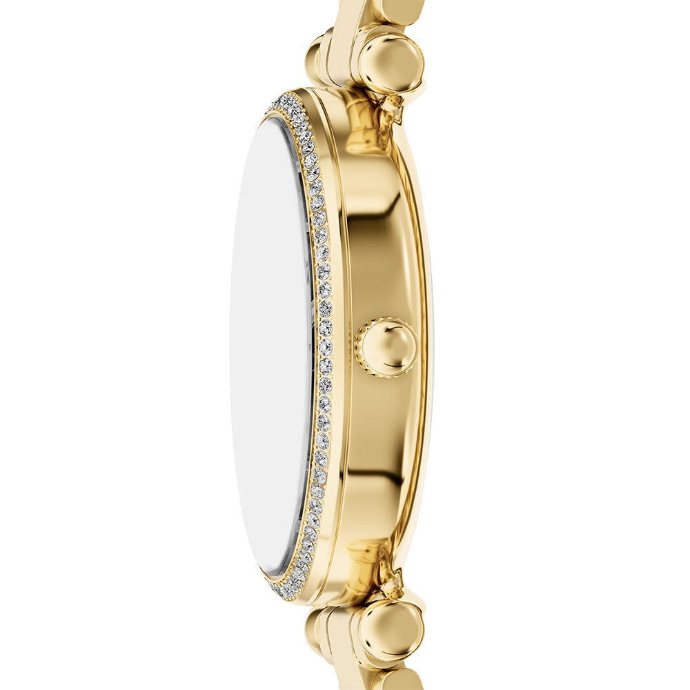 Fossil Carlie Gold Dial and Gold Steel Bracelet 35mm Women's Watch | ES5465 | TIME Watches