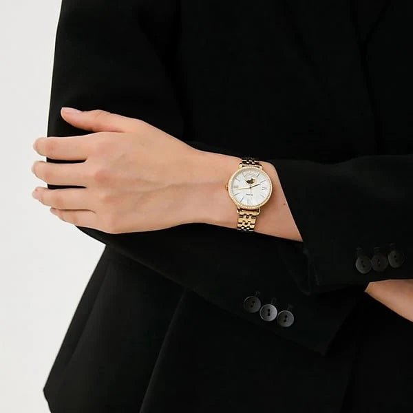 Fossil Carlie Mini Stainless Steel White Dial Women's Watch | ES5167 | TIME Watches