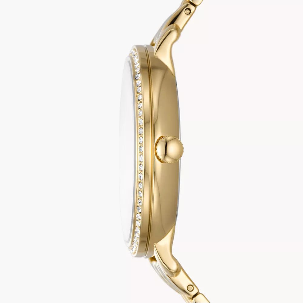 Fossil Carlie Mini Stainless Steel White Dial Women's Watch | ES5167 | TIME Watches