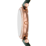 Fossil Carlie Three - Hand Rose Gold - Tone Stainless Steel Women's Watch | ES5370 | Time Watch Specialists