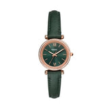 Fossil Carlie Three - Hand Rose Gold - Tone Stainless Steel Women's Watch | ES5370 | Time Watch Specialists