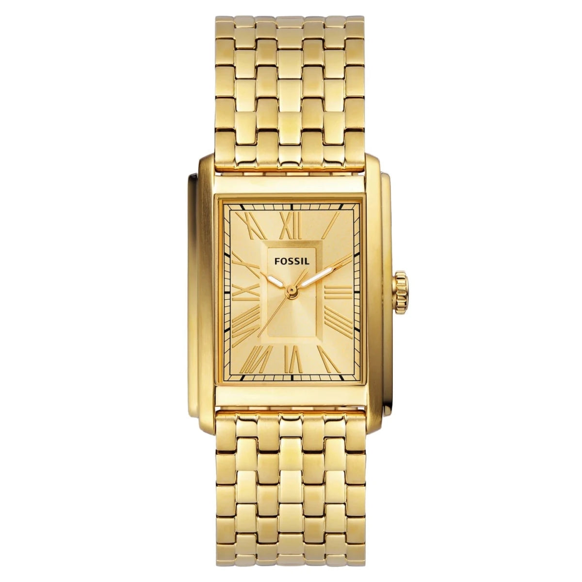 Fossil Carraway Three - Hand Gold - Tone Stainless Steel Men's Watch | FS6009 | TIME Watches