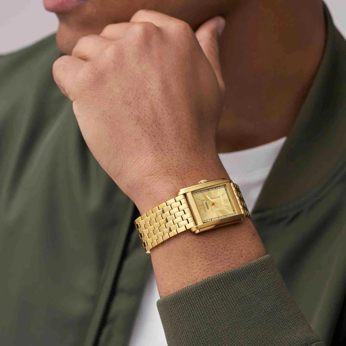 Fossil Carraway Three - Hand Gold - Tone Stainless Steel Men's Watch | FS6009 | TIME Watches