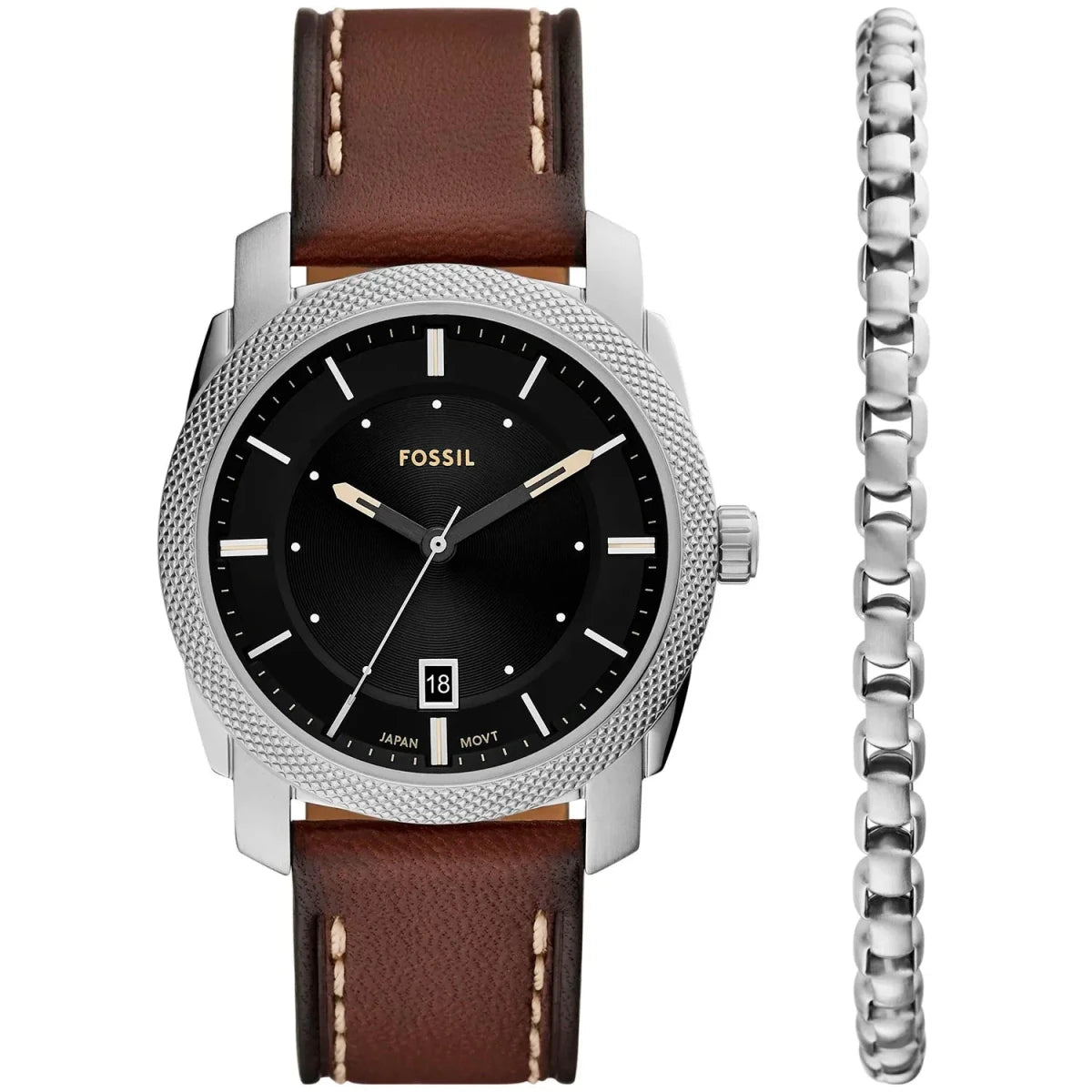 Fossil Chronograph Blue Dial Stainless Steel Men's Watch Set | FS6081SET | TIME Watches