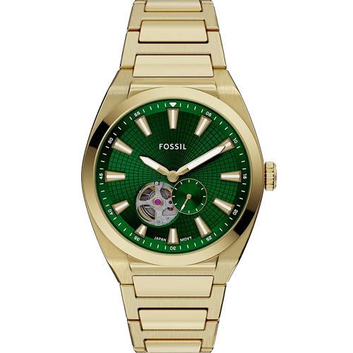 Fossil Everett Automatic Green Dial Men's Watch | ME3276 | TIME Watches