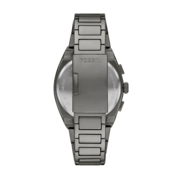 Fossil Everett Chronograph Gunmetal Stainless Steel Men's Watch | FS6107 | Time Watch Specialists