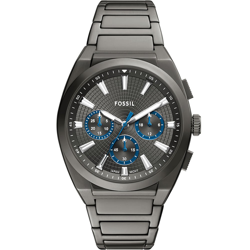 Fossil Everett Gray Dial and Gunmetal Steel Bracelet 44mm Men's Watch | FS6107 | TIME Watches