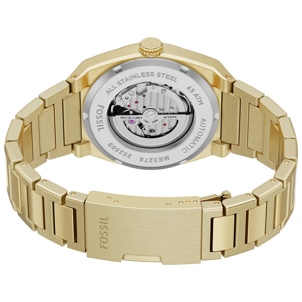 Fossil Everett Green Dial and Gold Steel Bracelet 42mm Men's Watch | ME3276 | TIME Watches