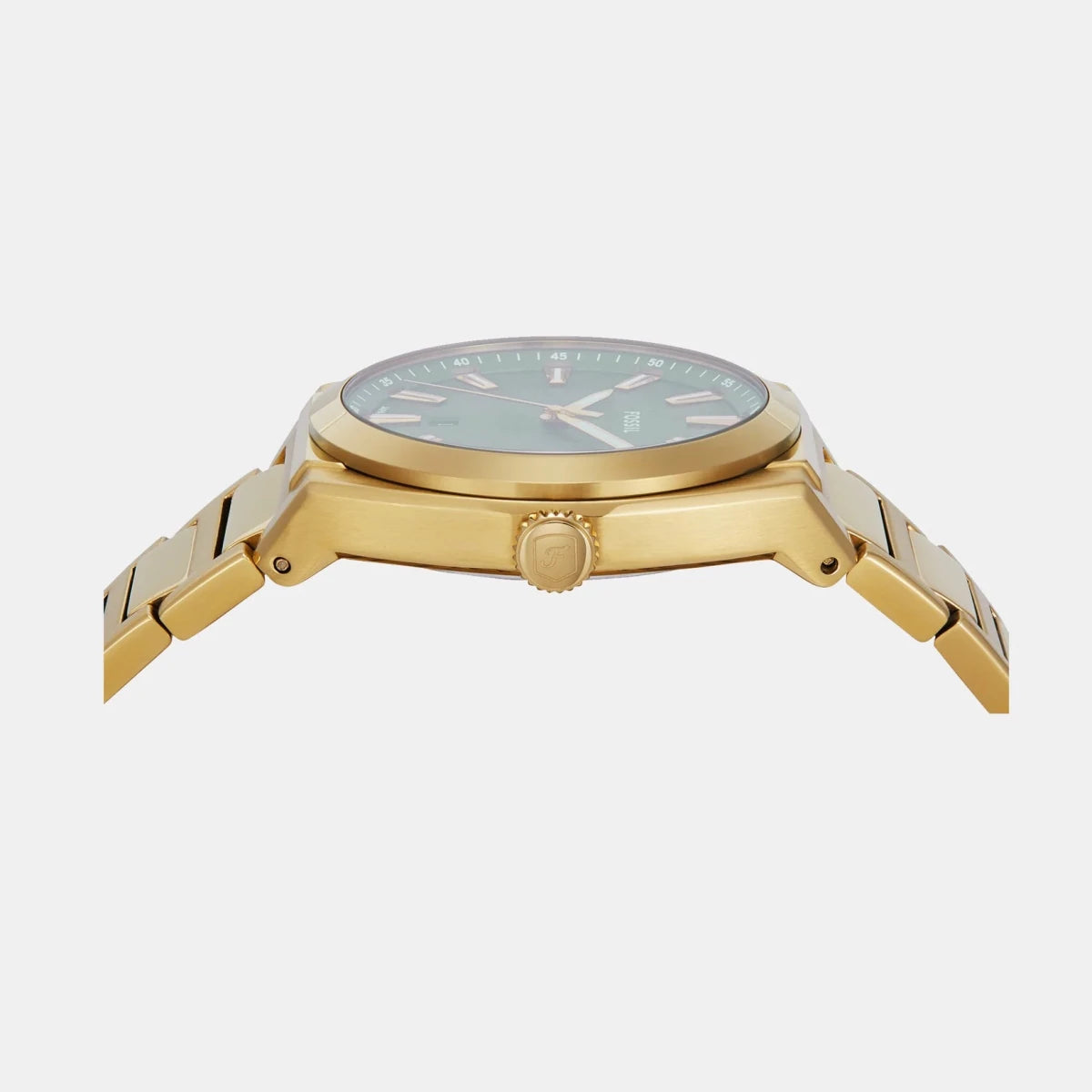 Fossil Everett Green Dial Gold Strap Analog Men's Watch | FS6090 | TIME Watches