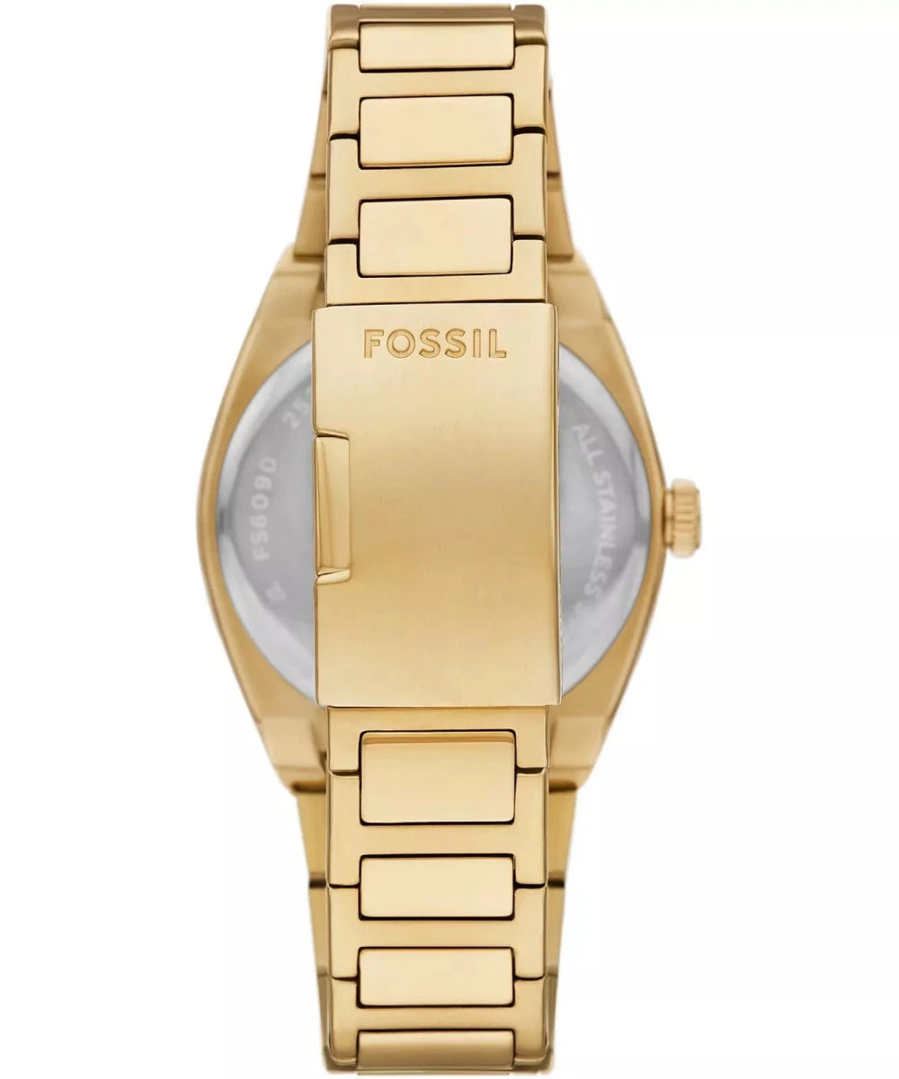 Fossil Everett Green Dial Gold Strap Analog Men's Watch | FS6090 | TIME Watches