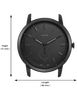 Fossil The Minimalist Two-Hand Black Leather Men's Watch | FS5447