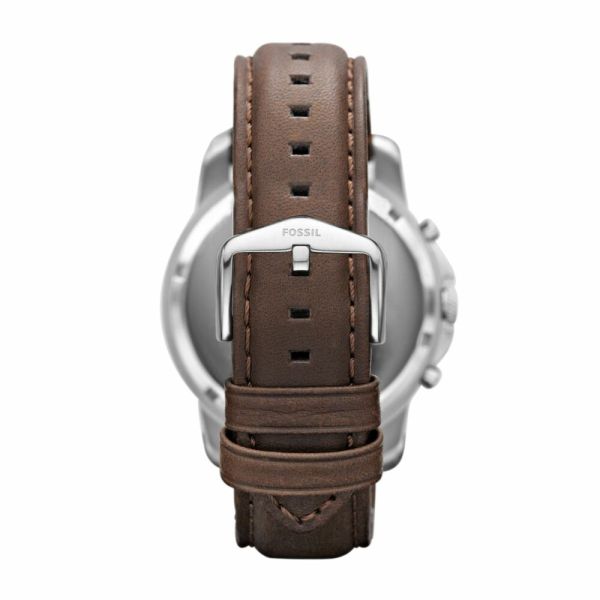 Fossil Grant White Dial and Brown Leather 44mm Men's Watch | FS4735 | TIME Watches