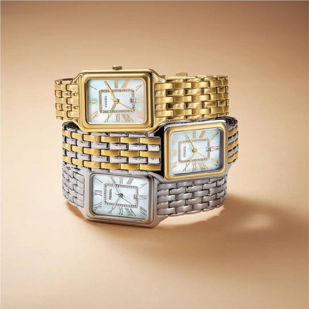 Fossil Grey Dual - Tone Stainless Steel Watch & Bracelet Set | ES5376SET | Time Watch Specialists