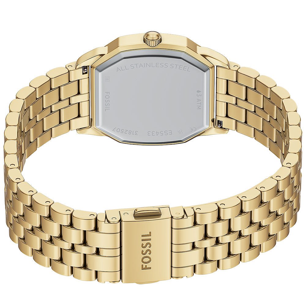 Fossil Harlow Black Dial and Gold Steel Bracelet 27mm Women's Watch | ES5433 | TIME Watches