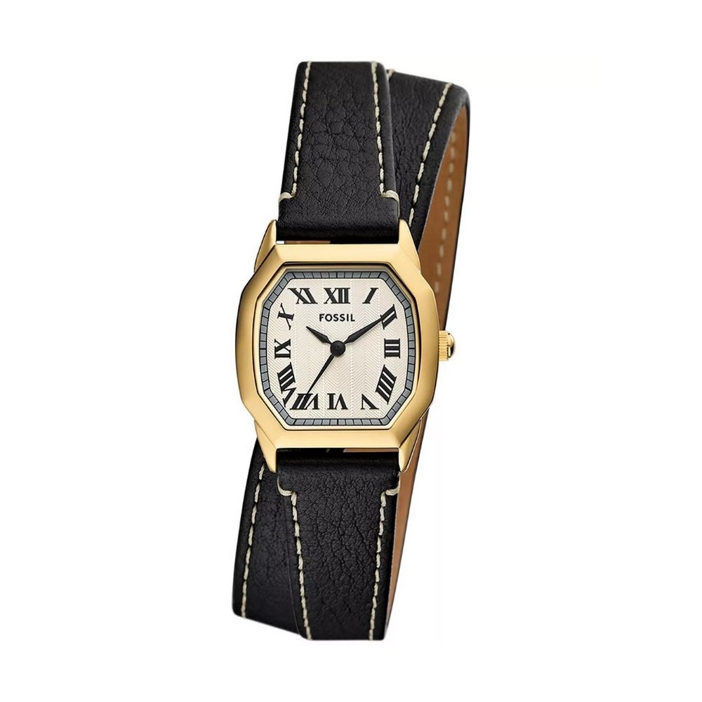 Fossil Harlow Black Dial and Leather 32mm Women's Watch | ES5404 | TIME Watches