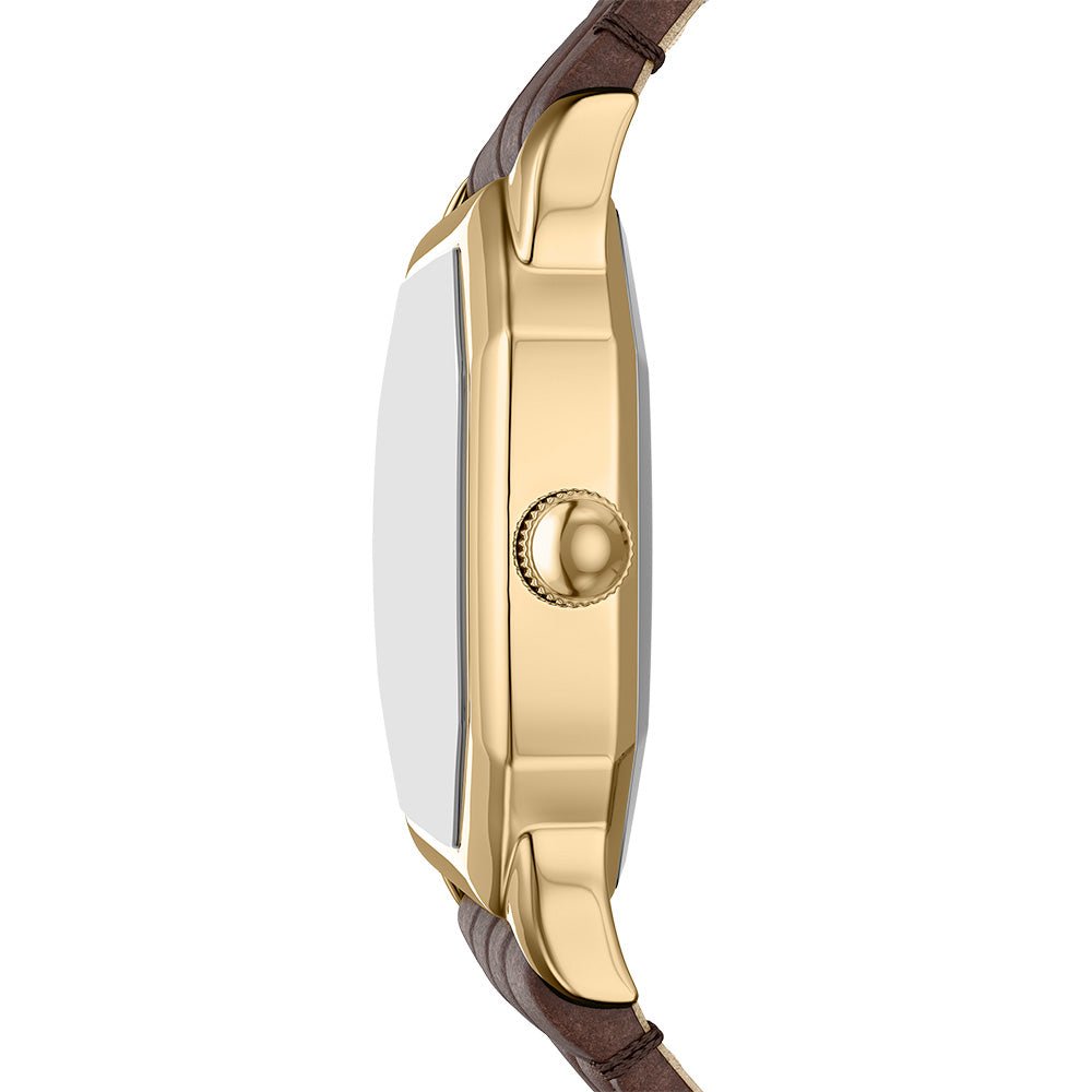 Fossil Harlow Cream Dial and Brown Leather Strap 27mm Women's Watch | ES5426 | TIME Watches