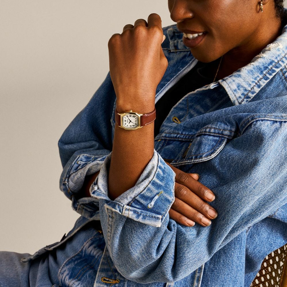 Fossil Harlow Three - Hand, Gold - Tone Stainless Steel Women's Watch | ES5364 | Time Watch Specialists