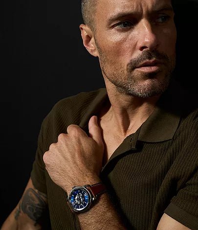 Fossil Heritage Automatic Brown Leather Men's Watch | ME3263 | Time Watch Specialists