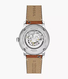 Fossil Heritage Automatic Brown Leather Men's Watch | ME3263 | Time Watch Specialists
