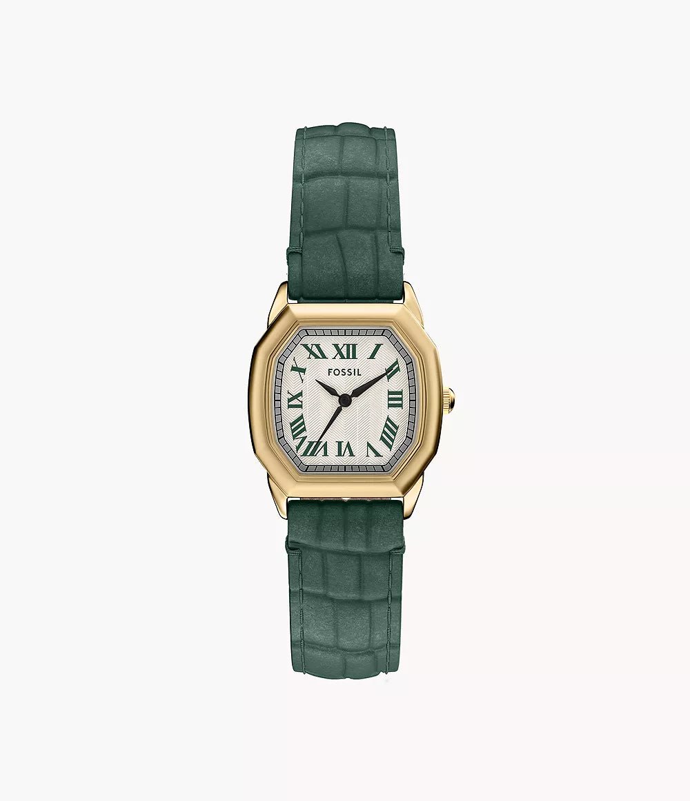 Fossil Jacqueline Stainless Steel Rose Dial Leather Women's Watch | ES5427 | TIME Watches