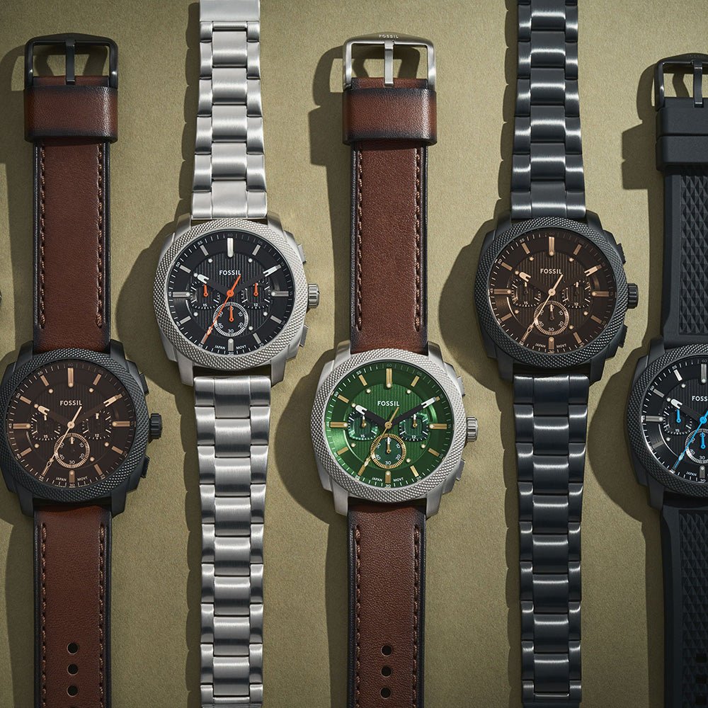 Fossil Machine Black Dial and Black Steel Bracelet 44mm Men's Watch | FS6097 | TIME Watches