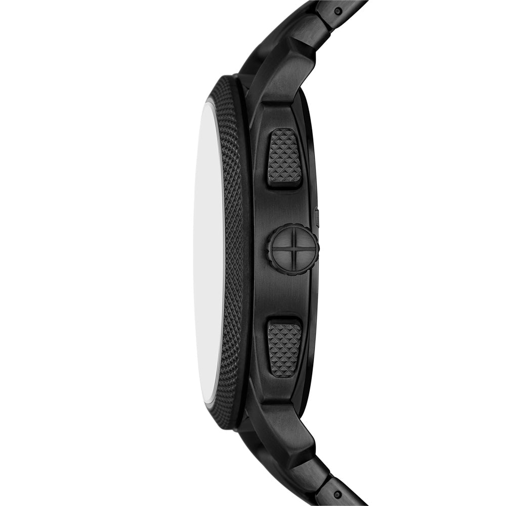Fossil Machine Black Dial and Black Steel Bracelet 44mm Men's Watch | FS6097 | TIME Watches