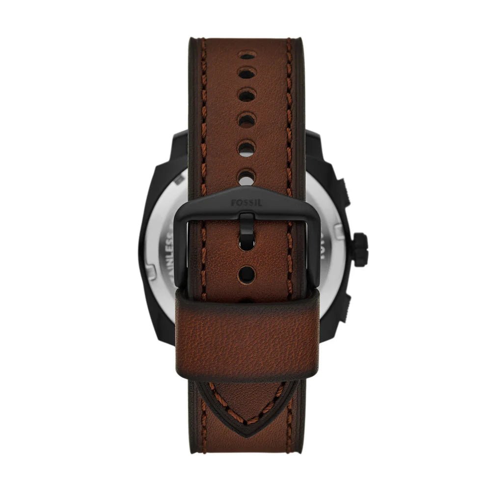 Fossil Machine Chronograph Brown Leather Men's Watch | FS6101 | Time Watch Specialists