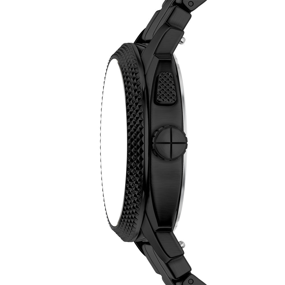 Fossil Machine Negative Display Dial and Black Steel Bracelet 41mm Men's Watch | FS6156 | TIME Watches