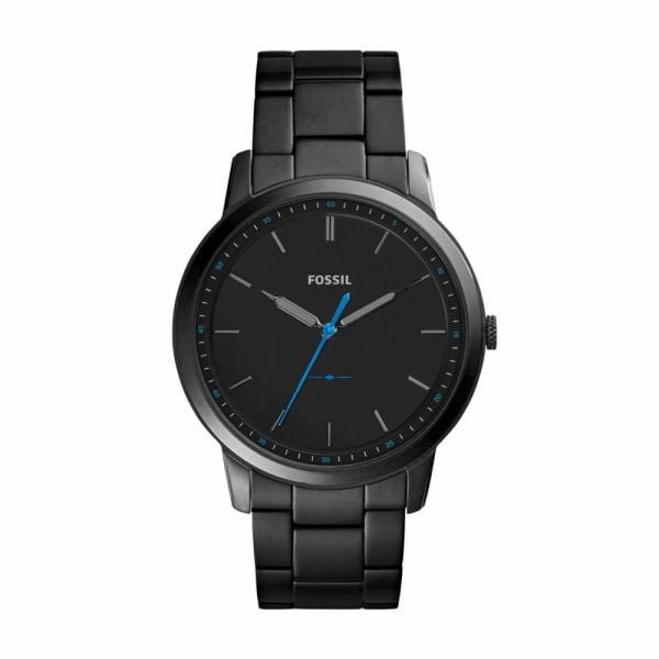 Fossil The Minimalist Slim Black Stainless Steel Men's Watch | FS5308