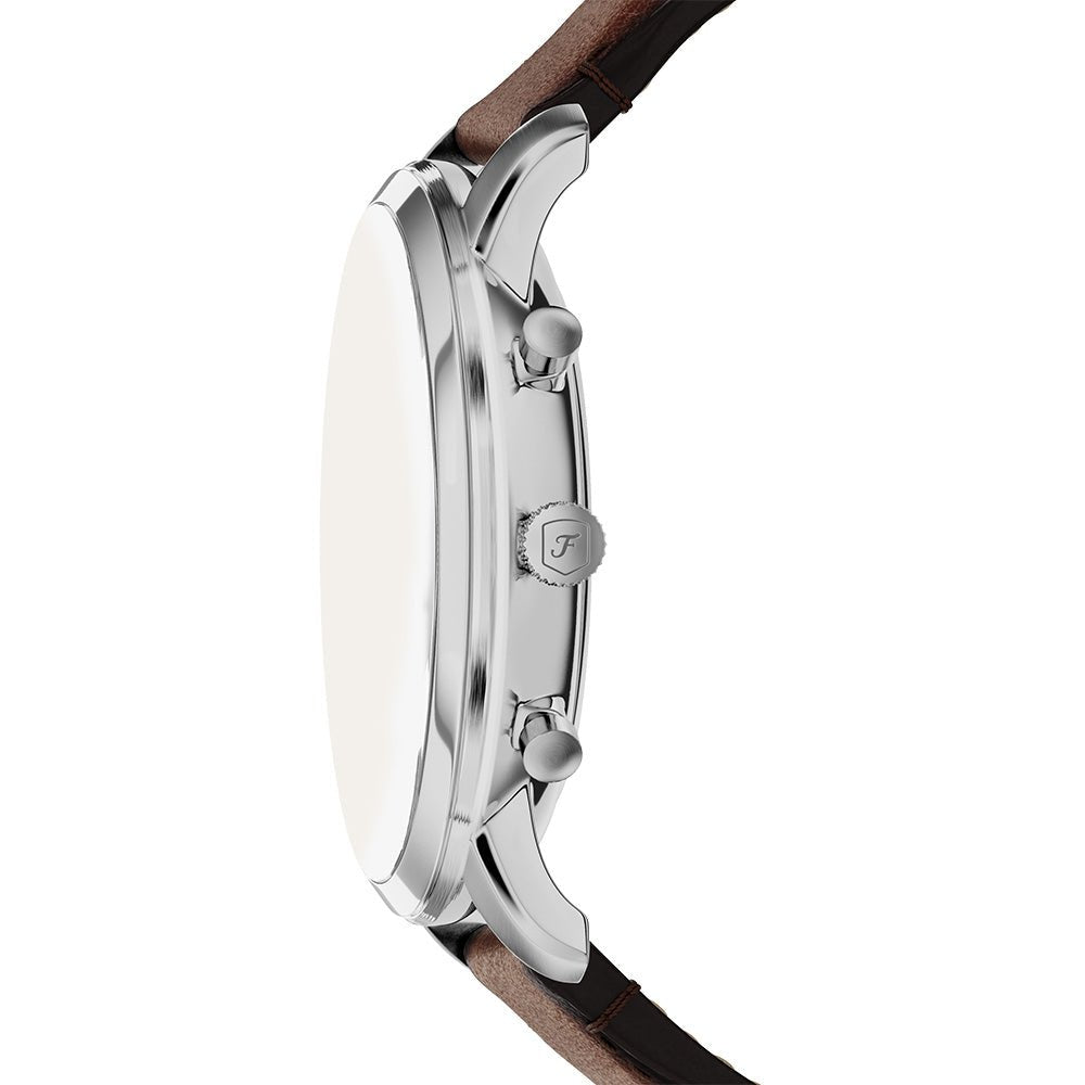 Fossil Neutra Brown Dial and Brown Leather Strap 44mm Men's Watch | FS6143 | TIME Watches