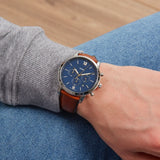 Fossil Neutra Chronograph Brown Leather Men's Watch | FS5453 | Time Watch Specialists