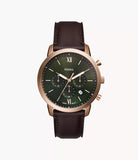 Fossil Neutra Chronograph Brown Leather Mens Watch | FS6073 | Time Watch Specialists
