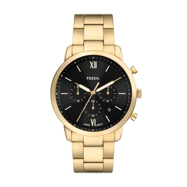 Fossil Neutra Chronograph Gold - Tone Unisex Watch | FS6093 | TIME Watches