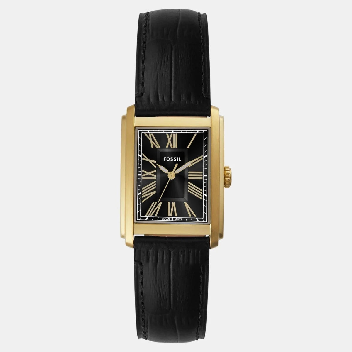 Fossil Quartz Black Dial Analog Leather Watch Men's Watch | FS6091 | TIME Watches