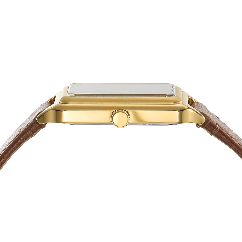 Fossil Raquel Gray Dial and Brown Leather Strap 23mm Women's Watch | ES5303 | TIME Watches