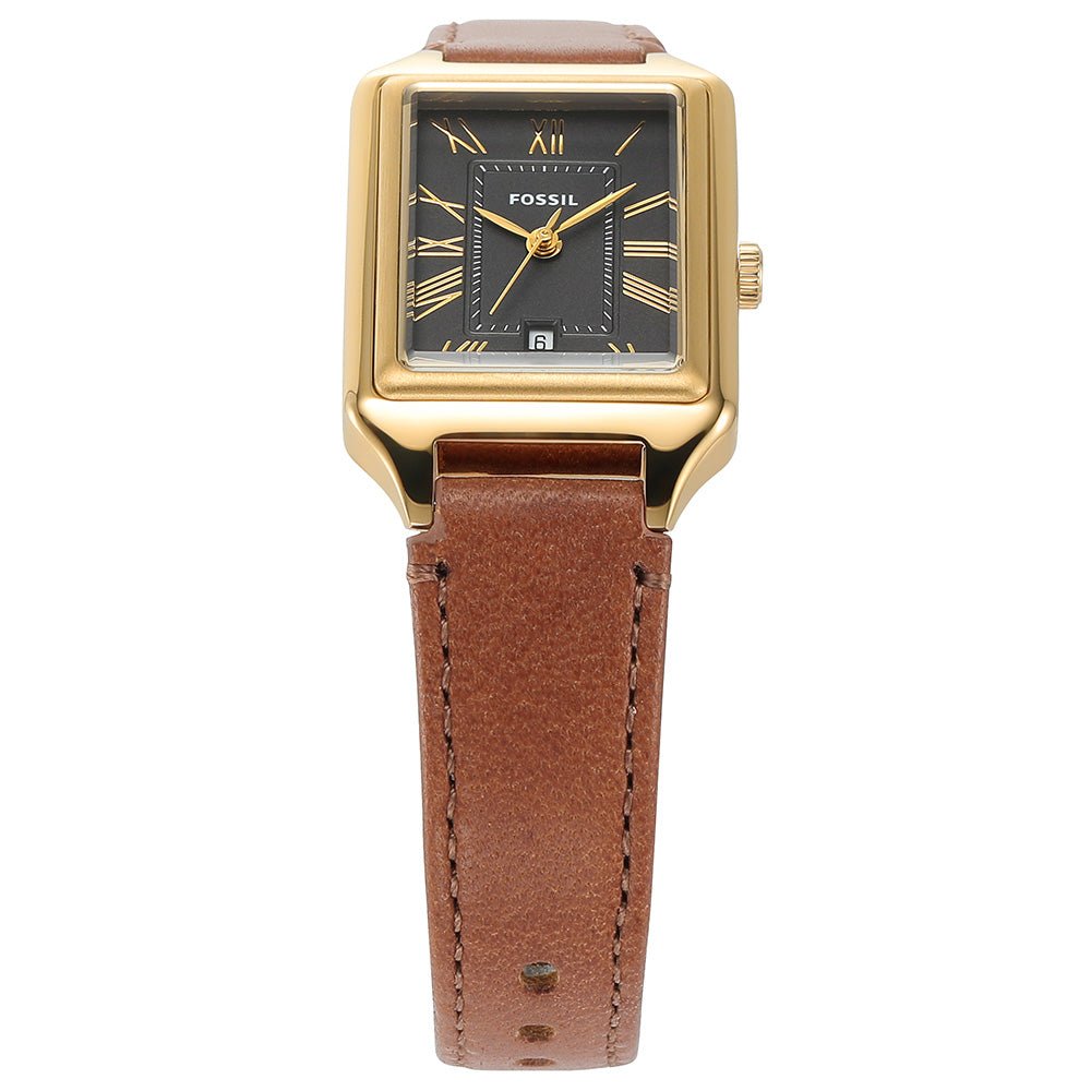 Fossil Raquel Gray Dial and Brown Leather Strap 23mm Women's Watch | ES5303 | TIME Watches