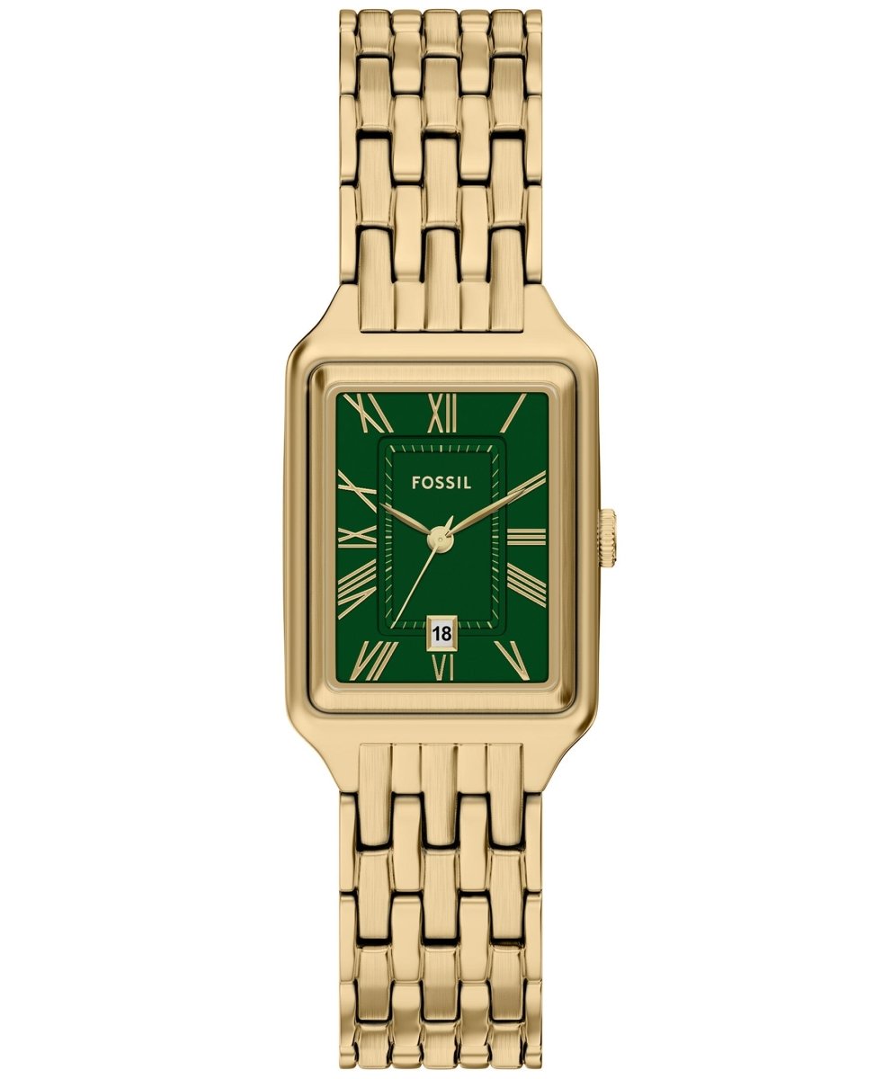 Fossil Raquel Green Dial and Gold Steel Bracelet 23mm Women's Watch | ES5452 | TIME Watches