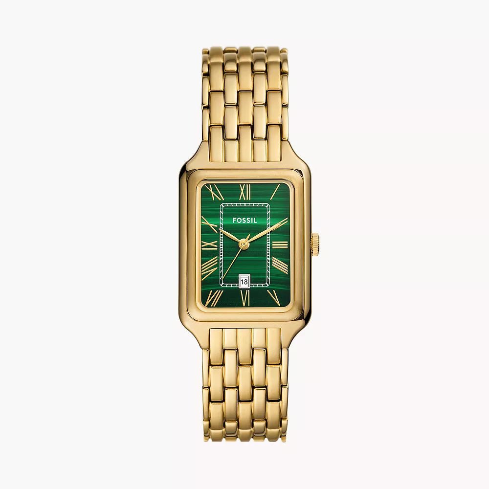 Fossil Raquel Green Dial Gold Analog Women's Watch | ES5341 | TIME Watches