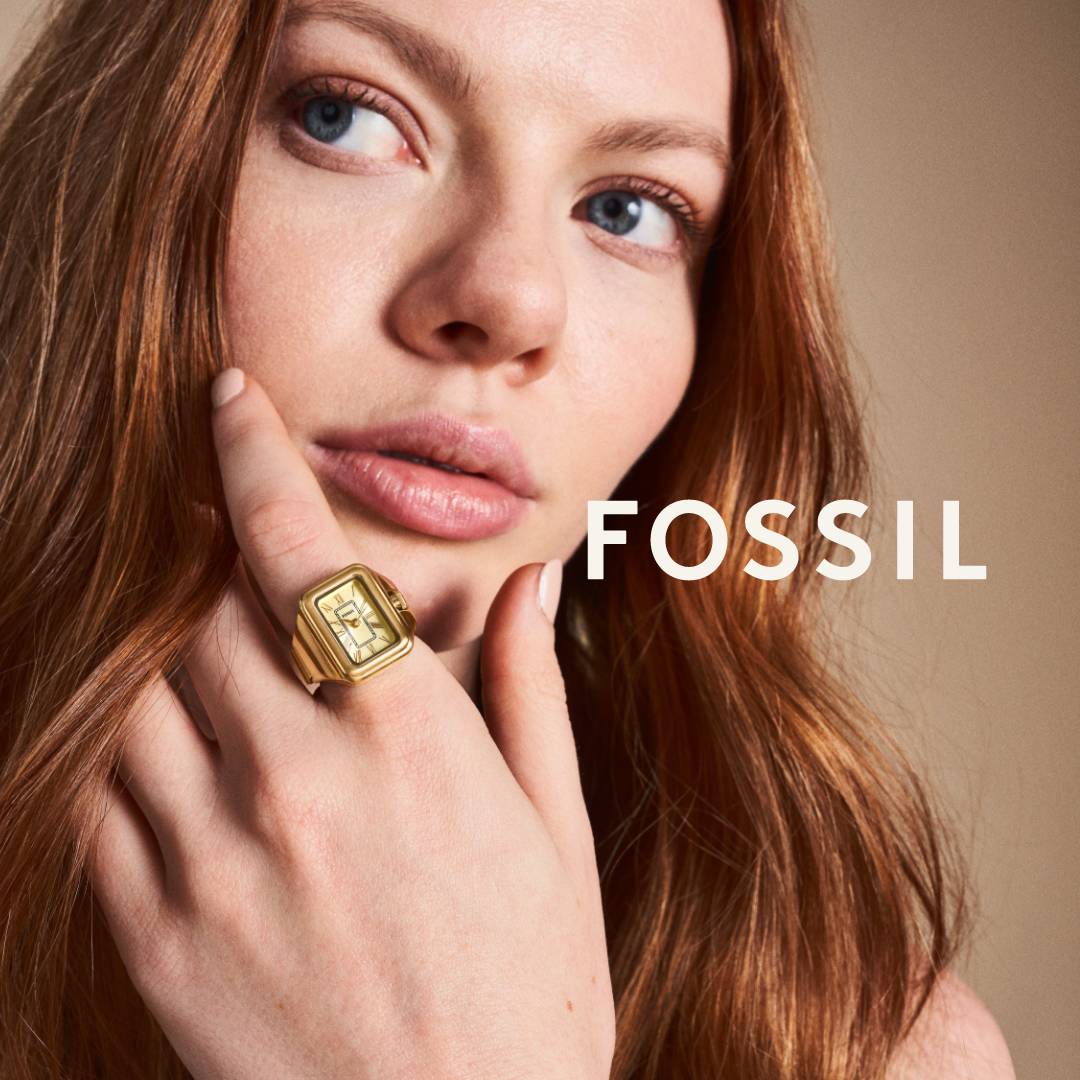 Fossil Raquel Ring Two - Hand Gold - Tone Stainless Steel Women's Watch | ES5343 | Time Watch Specialists