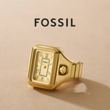 Fossil Raquel Ring Two - Hand Gold - Tone Stainless Steel Women's Watch | ES5343 | Time Watch Specialists