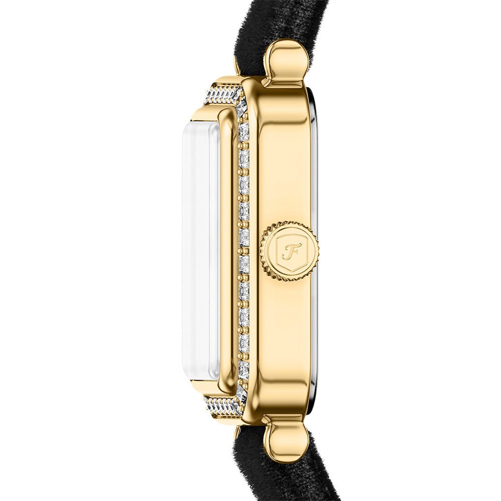 Fossil Raquel Silver Dial and Black Fabric 18mm Women's Watch | ES5437 | TIME Watches