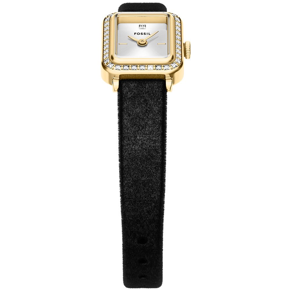 Fossil Raquel Silver Dial and Black Fabric 18mm Women's Watch | ES5437 | TIME Watches