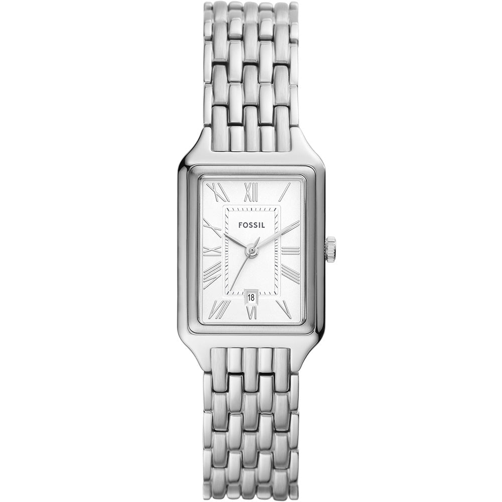 Fossil Raquel Silver Dial and Steel Bracelet 23mm Women's Watch | ES5221 | TIME Watches