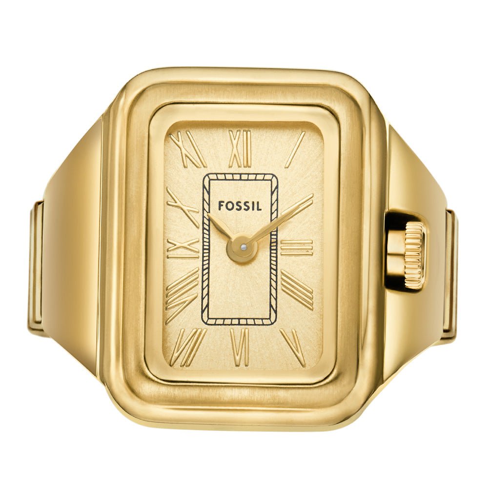Fossil Raquel Watch Ring Gold Dial and Gold Steel Bracelet 14mm Women's Watch | ES5343 | TIME Watches