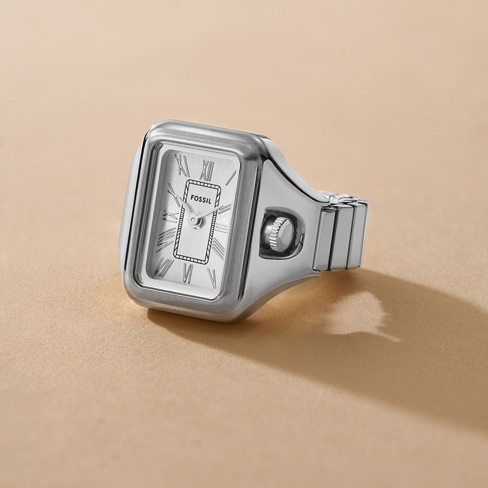 Fossil Raquel Watch Ring Silver Dial and Steel Bracelet 14mm Women's Watch | ES5344 | TIME Watches