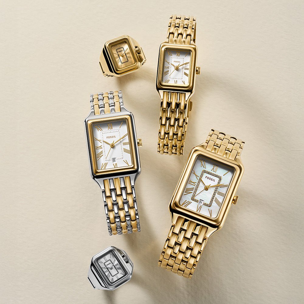 Fossil Raquel Watch Ring Silver Dial and Steel Bracelet 14mm Women's Watch | ES5344 | TIME Watches