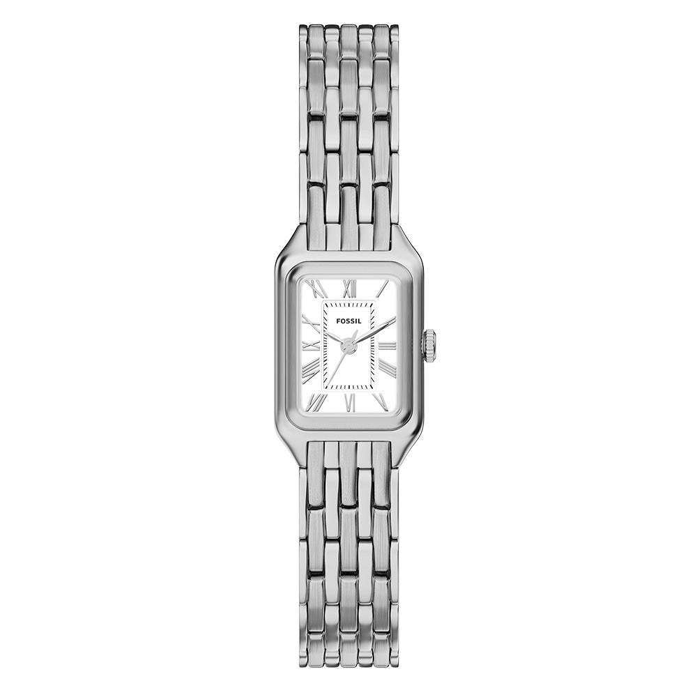 Fossil Raquel White Dial and Steel Bracelet 18mm Women's Watch | ES5469 | TIME Watches