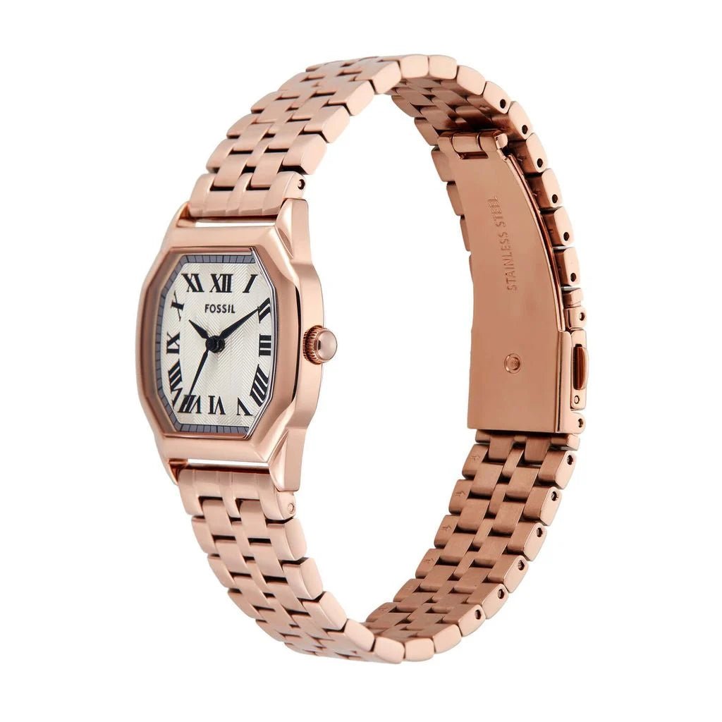 Fossil Rose Gold - tone Harlow women's watch | ES5386 | Time Watch Specialists