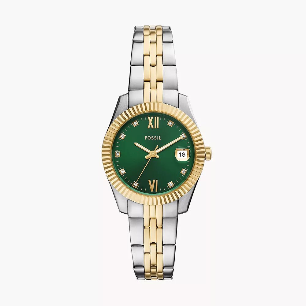 Fossil Scarlette Two - Tone Stainless Steel Women's Watch | ES5388 | Time Watch Specialists