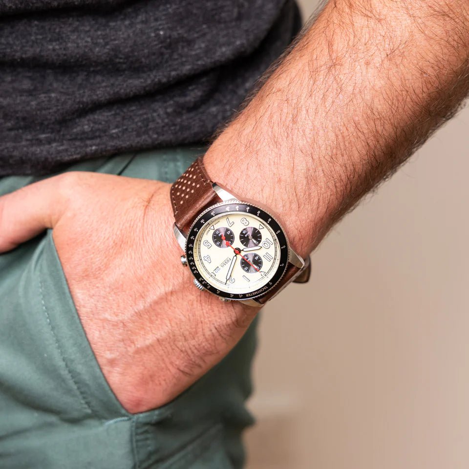 Fossil Sport Tourer Chronograph Brown LiteHide™ Leather Men's Watch | FS6042 | TIME Watches